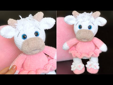 Видео: Мастер-класс. Вязаная корова. Символ 2021. Часть 2