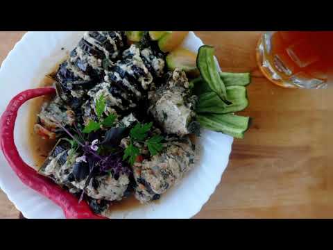 Видео: Фаршированные баклажаны в казане на костре