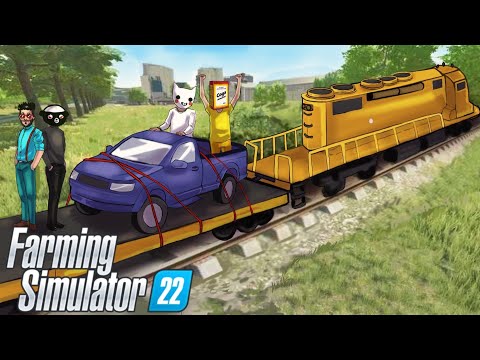 Видео: ОТПРАВИЛИСЬ В ПУТЕШЕСТВИЕ ЗА ПРЕДЕЛЫ КАРТЫ! УГАР В FARMING SIMULATOR 22