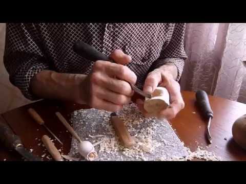 Видео: Резьба по дереву Урок 4 "Роза" завершаем бутон