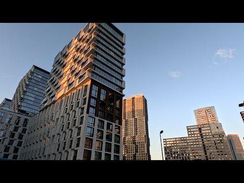 Видео: City walking #203. Moscow. Supernew buildings. (Суперновостройки. Москва)