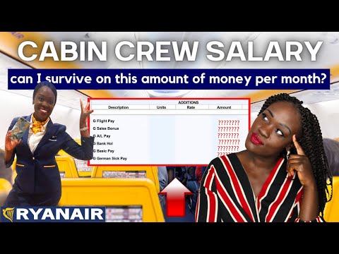Видео: Зарплата бортпроводника Ryanair? 💵 [Расшифровка моего расчётного листка] ПЕРЕЛЕТЫ, БОНУСЫ, ВЫЧЕТЫ...