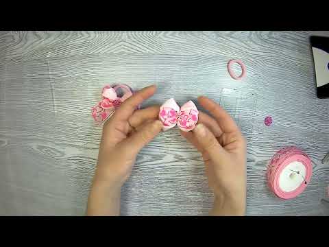 Видео: мини бантики малышки делаешь без устали
