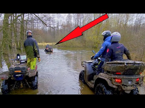 Видео: ЖЕСТКИЕ ПОКАТУХИ ПОПАЛИ В РАЗЛИВ РЕКИ НА КВАДРОЦИКЛАХ  CF moto 1000 ATV