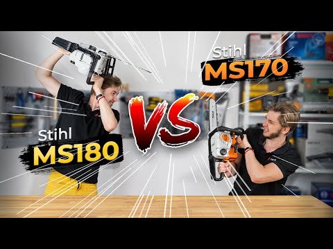 Видео: Сравнили пилы Stihl MS 170 и MS 180 - Есть ли разница?!