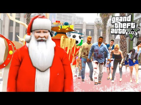 Видео: ИГРАЮ ЗА САНТА КЛАУСА в ЗОМБИ АПОКАЛИПСИС!! - GTA 5 (Моды ГТА 5)