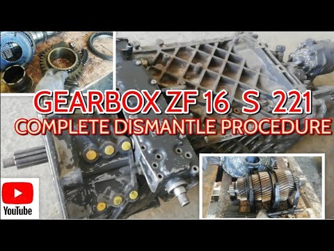 Видео: Процедура полной разборки коробки передач ZF 16 S 221