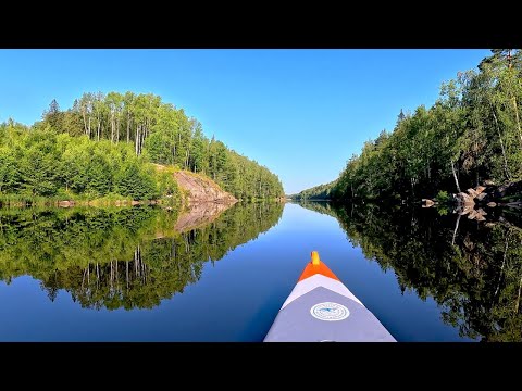 Видео: Сплав в окрестностях Выборга.  Озера, пороги, залив