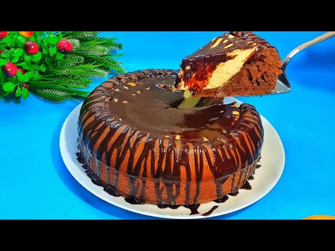 Видео: Шоколадный торт Вулкан. Тесто выпекается с начинкой. Простой и вкусный рецепт домашней выпечки