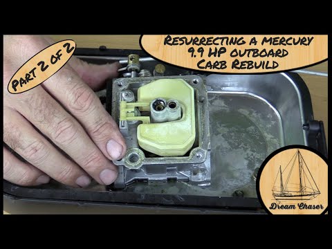 Видео: Переборка карбюратора Mercury 9,9 л.с. (часть 2)
