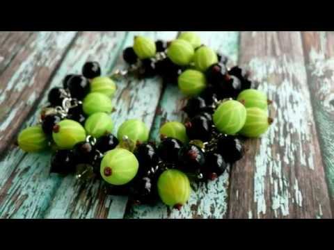 Видео: DIY*Крыжовник и черная смородина из полимерной глины