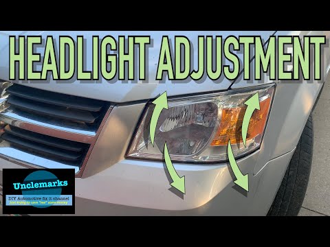 Видео: Как отрегулировать фары на Grand Caravan 2008-2010 Volkswagen Routan Town & Country (EP 113)