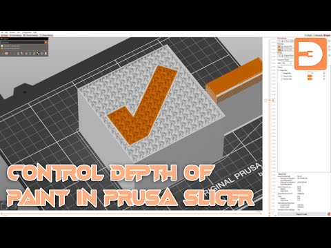 Видео: Нанесение краски на заданную глубину в слайсере Prusa