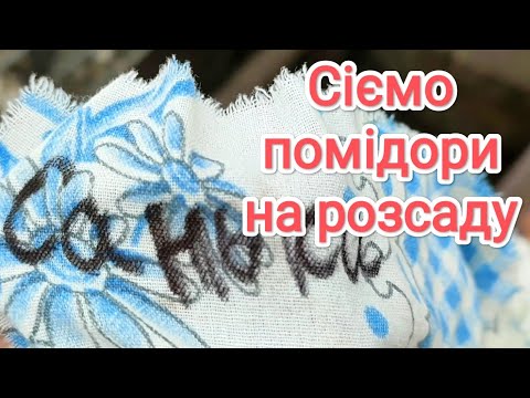 Видео: Сіємо помідори на розсаду. 5 Березня.