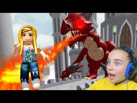 Видео: ПОБЕГ ИЗ ЗАМКА С ДРАКОНОМ в ROBLOX!