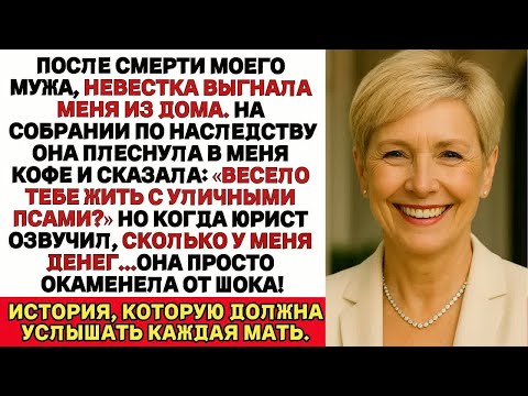Видео: После смерти моего мужа невестка выгнала меня из дома. На собрании по наследству...