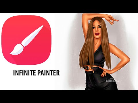 Видео: Рисование наброска в Infinite Painter / How to draw а Sketch