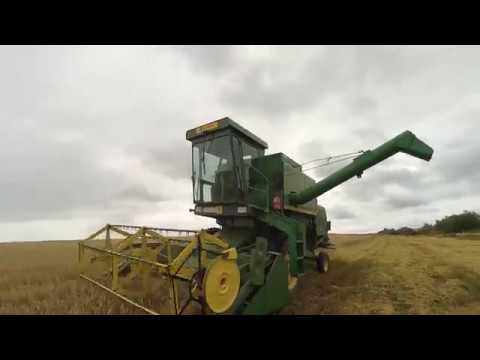Видео: комбайн джон дір 955 в роботі
