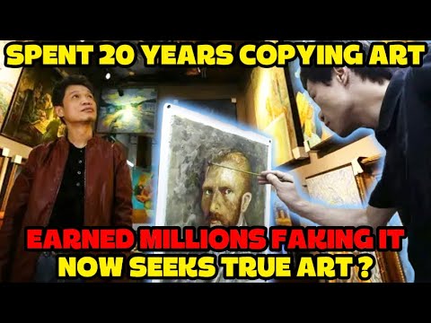 Видео: Он может нарисовать картину Ван Гога за 18 минут — его деревня рисует картины мастеров для всего ...