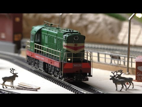 Видео: 1:87. Тепловоз ЧМЭ3 Roco + Modelldepo.