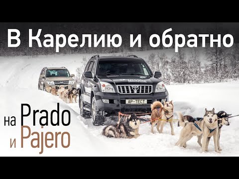 Видео: Б/у внедорожники Mitsubishi Pajero и Toyota Land Cruiser Prado: марш-бросок в Карелию