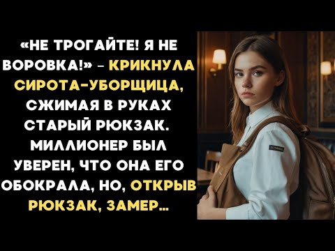 Видео: "«Не трогайте! Я не воровка!» – крикнула сирота-уборщица, сжимая в руках старый рюкзак"