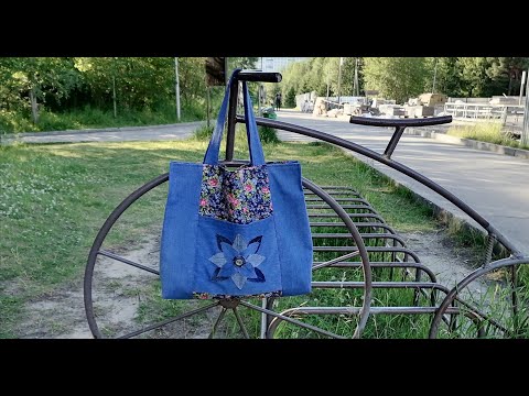 Видео: Сумка из старых джинсов #15.