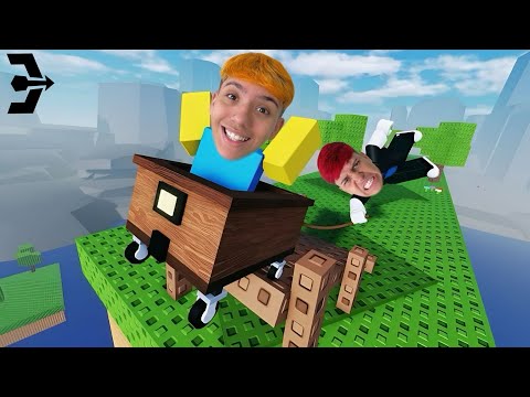Видео: Выживание, пока я тяну друга в тележке в Roblox!! (Pull a Friend)