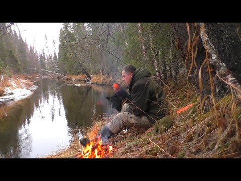 Видео: НЕЗВАННЫЙ ГОСТЬ. ПЕШИЙ ПОХОД НА ТАЕЖНУЮ РЕЧКУ . КРУПНЫЙ ХАРИУС НА СПИННИНГ.