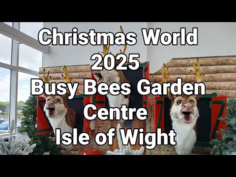 Видео: Рождественский мир 2025 года — Садовый центр Busy Bees — Остров Уайт