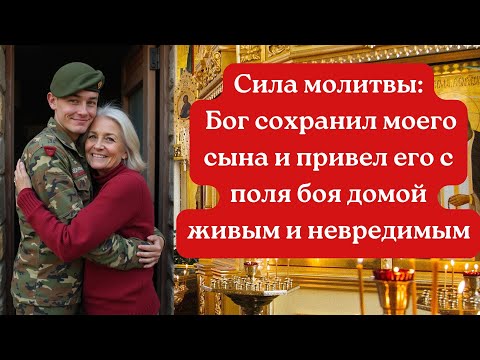 Видео: Сила молитвы: Бог сохранил моего сына и привел его с поля боя домой живым и невредимым