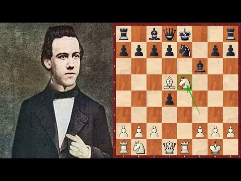 Видео: Шахматы. Морфи -Домингес. Золотая партия. Захват инициативы!