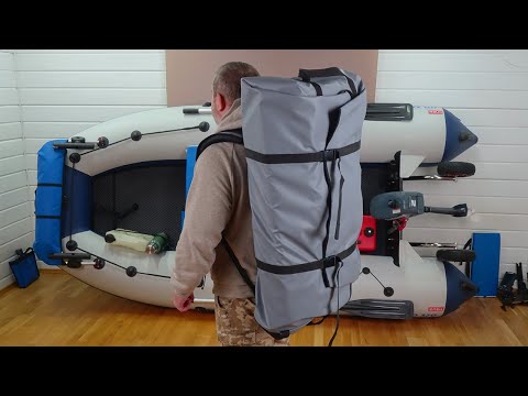 Видео: Рюкзак-сумка для гребной лодки. ПВХ ткань, усиленные швы, широкие лямки