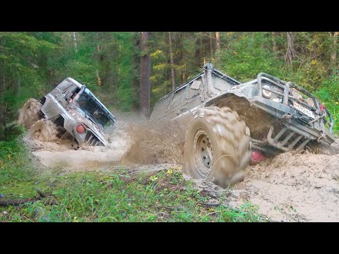 Видео: ЧТО МОГУТ УАЗЫ МОНСТРЫ? Поехали с Jeep и Land Rover на лютое бездорожье