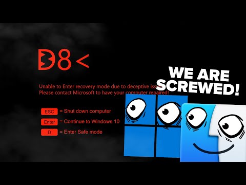 Видео: Экран отключения Windows 10, но Windows 11 и macOS хотят видеть его