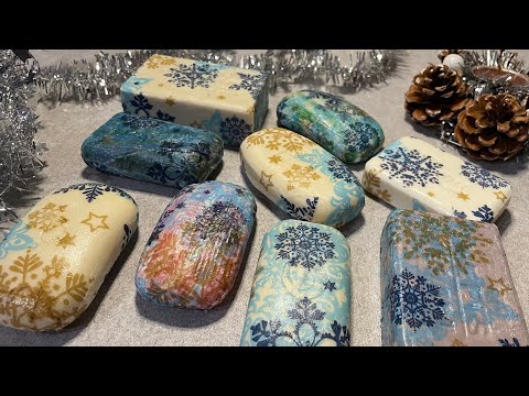 Видео: Новогоднее мыло/ new year soap/ режу мыло/ cutting soap/ Асмр/ asmr