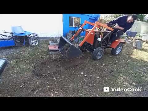 Видео: Самодельный Минитрактор с Куном подсыпка земли во дворе 🔥👍🚜