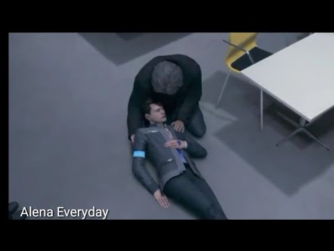 Видео: Смерть Коннора на руках Хэнка. (пойду плакотб)