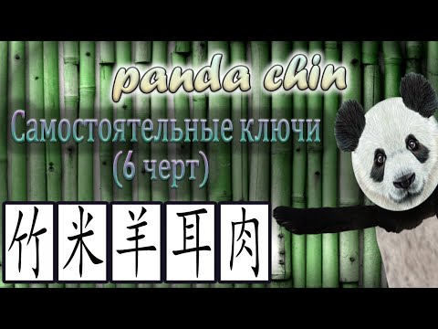 Видео: Самостоятельные ключи китайских иероглифов (6 черт) - СБОРНИК