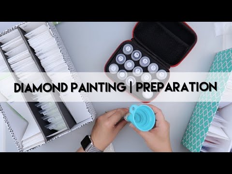 Видео: Алмазная живопись — подготовка | HAED — новый небольшой проект