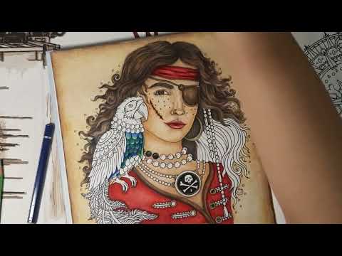 Видео: Огромный хобби-влог, часть 2/ процесс раскрашивания/ новые раскраски и акварель/ что читаю?