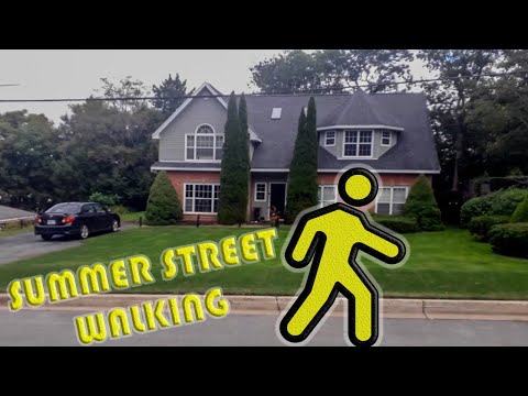 Видео: Walking on foot on summer street | Прогулка пешком по летней улице