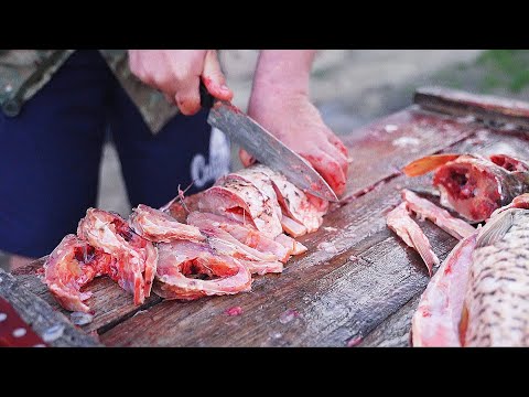 Видео: САЗАНЫ КЛЕВАЛИ МОЩНО, А Я ИЗ НИХ ШАШЛЫК. Рыбалка на сазана. Начался массовый ход рыбы с моря.Паводок