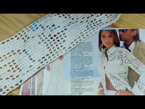 Видео: Восхитительная рубашка филейным вязанием.