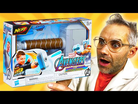 Видео: ОГРОМНЫЙ МОЛОТ ТОРА NERF! ДОКТОР ЗЛЮ VS МСТИТЕЛИ - МЕГА НЕРФ MARVEL БИТВА ЗА АСГАРД!