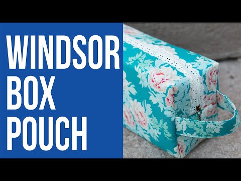 Видео: Как сделать сумочку-коробку Windsor с кружевной молнией