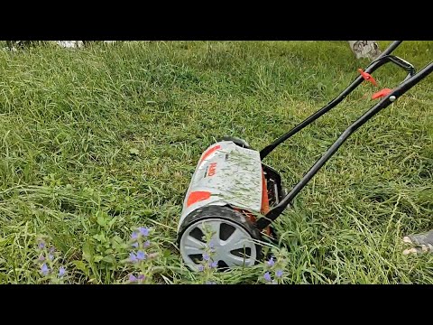 Видео: шпиндельна газонокосарка AL-KO для душі і тіла