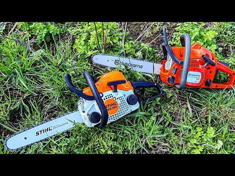 Видео: Husqvarna 120mark2 vs STIHL MS180.Подготовка к работе для новичков.