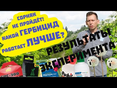 Видео: Большая проверка гербицидов. РЕЗУЛЬТАТЫ ИСПЫТАНИЙ!