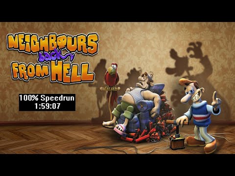 Видео: [Спидран] Neighbours back From Hell 100% (speedrun) 1:59:07